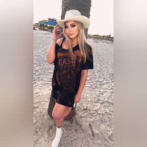 Johnny cash tee dress(slouch shoulder) or T-shirt